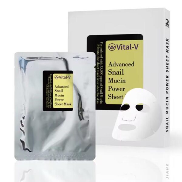 Vital-V Snail Mucin Sheet Mask with Snail Mucin Serum-2 Counts/Pack