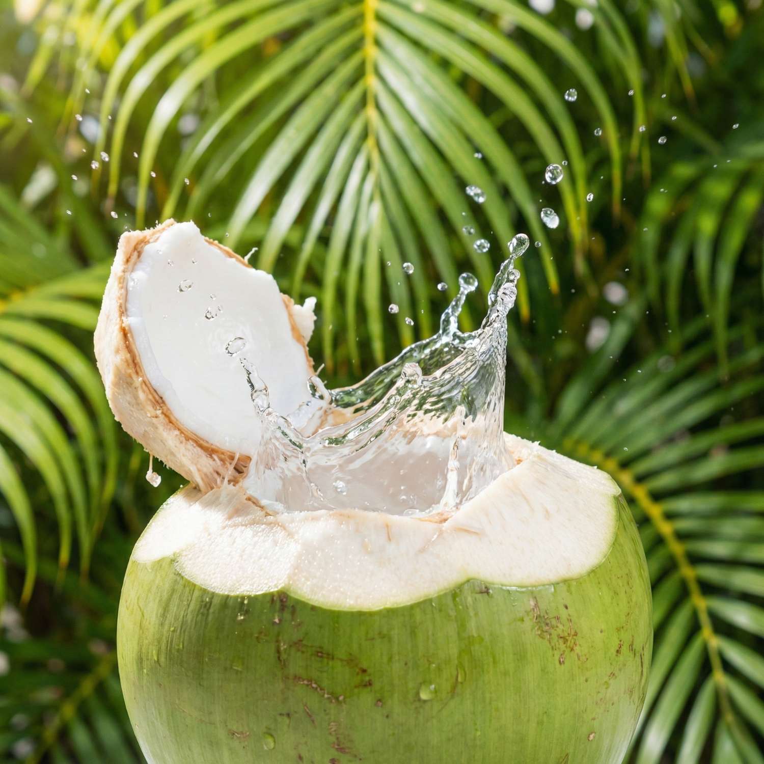 Coconut with water