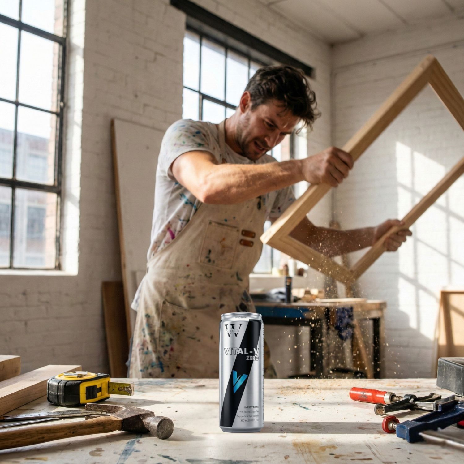 Focused worker Vital-V